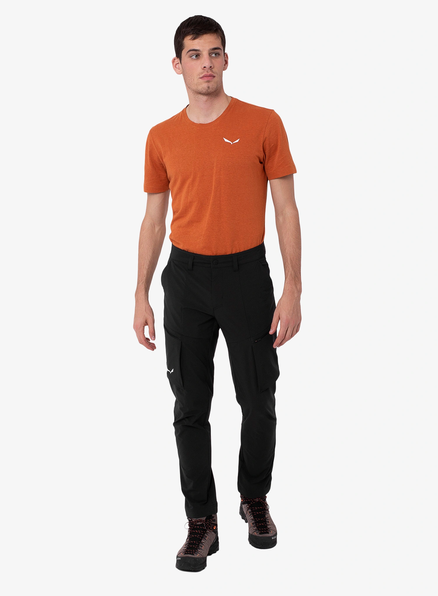 Мъжки панталони cофтшел Salewa Puez DST Cargo Pants - black out