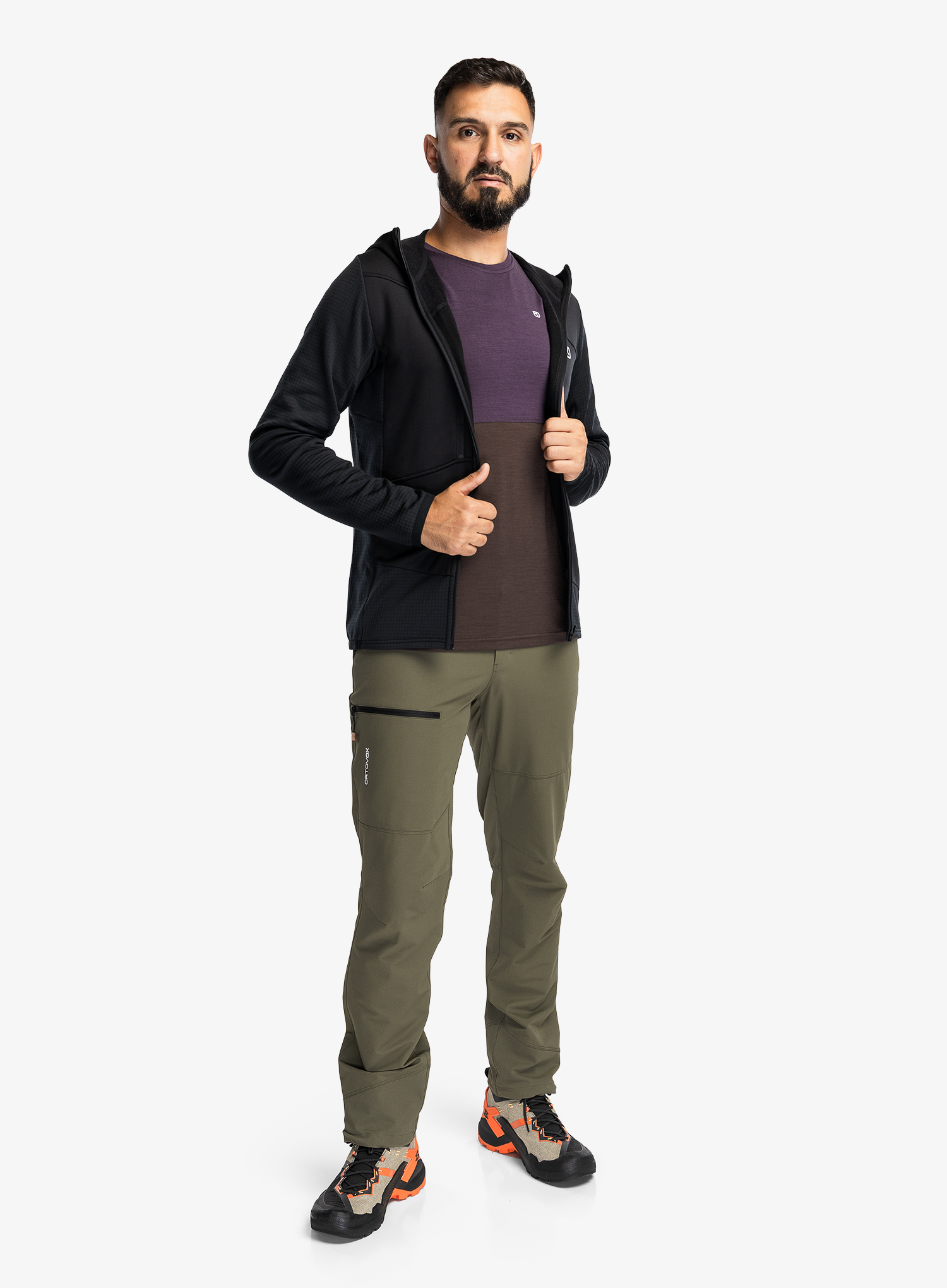 Панталони cофтшел Ortovox Seceda Softshell Pants - dark wild herbs