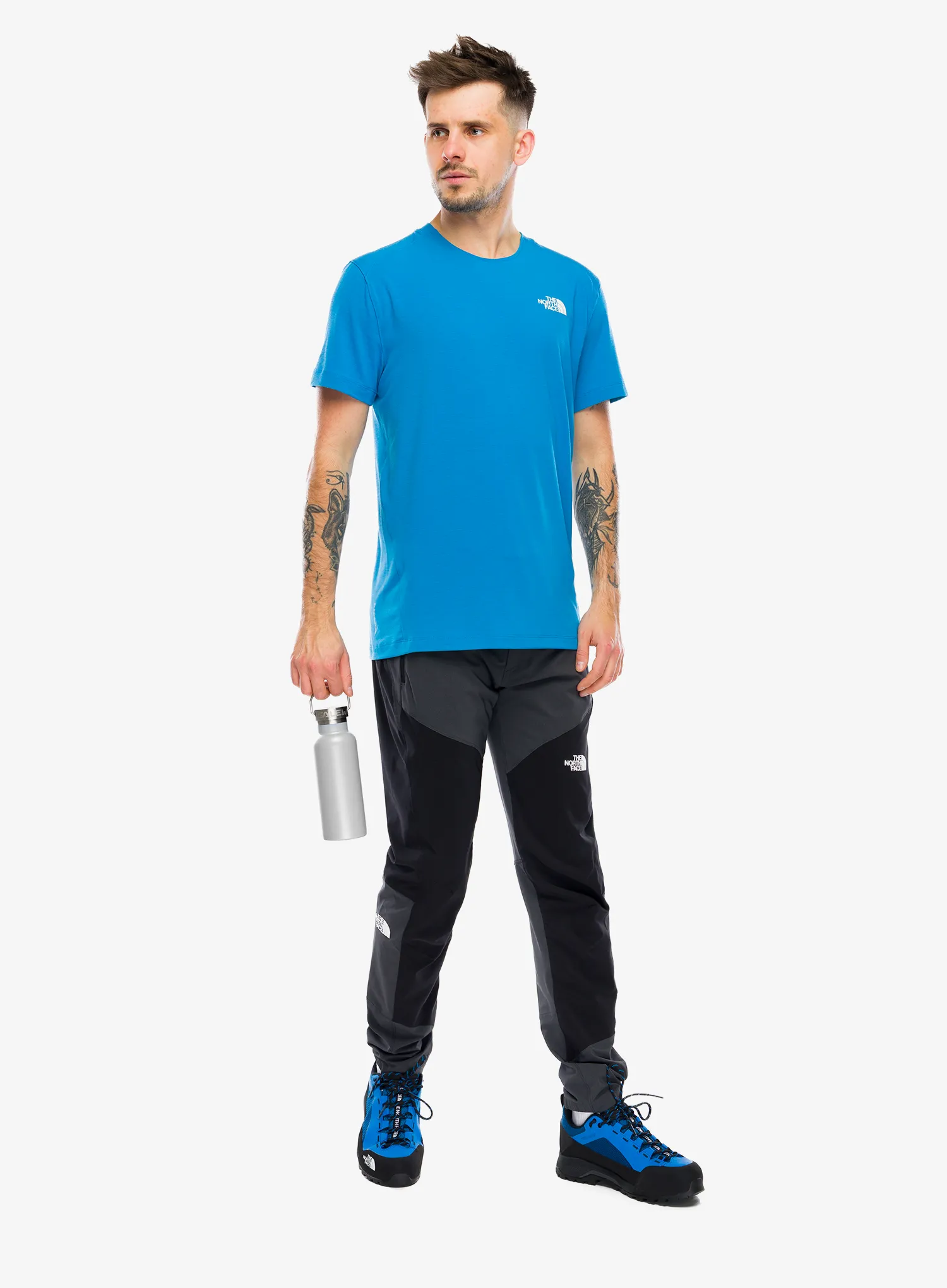 Панталони The North Face Felik Slim Tapered Pant - asphalt grey/tnf black