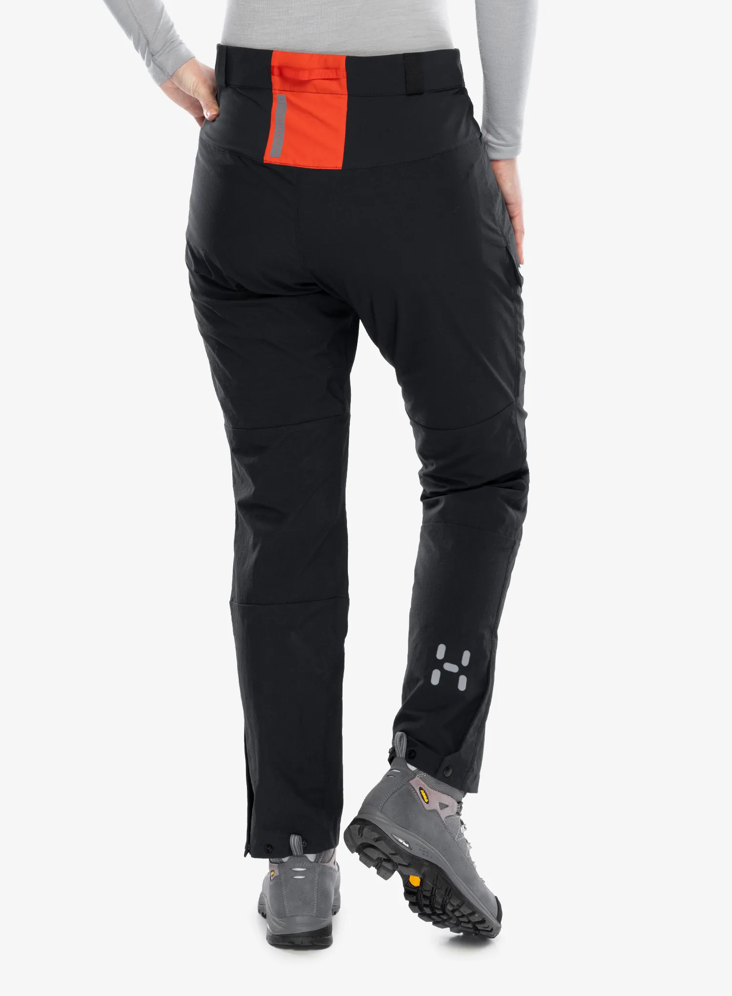 Дамски панталони за трекинг Haglofs L.I.M ZT Pant - true black/zenith red