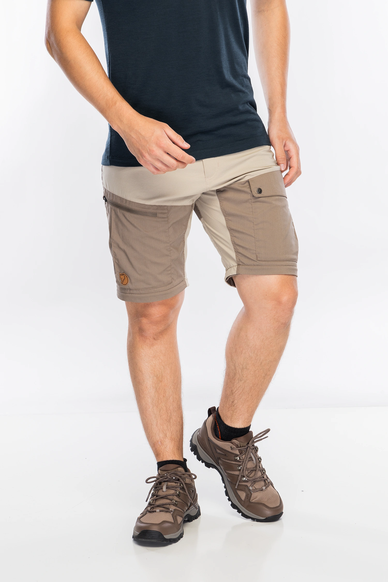 Трекинг панталони Fjallraven Abisko Midsummer Zip Off Trousers Long - fossil/suede brown