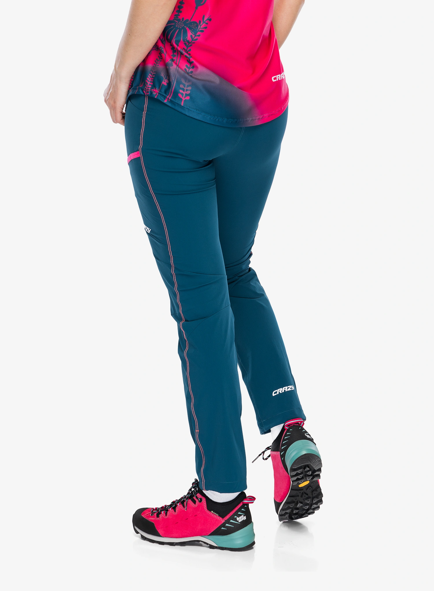 Дамски туристически панталони Crazy Pant Traverse - coralin