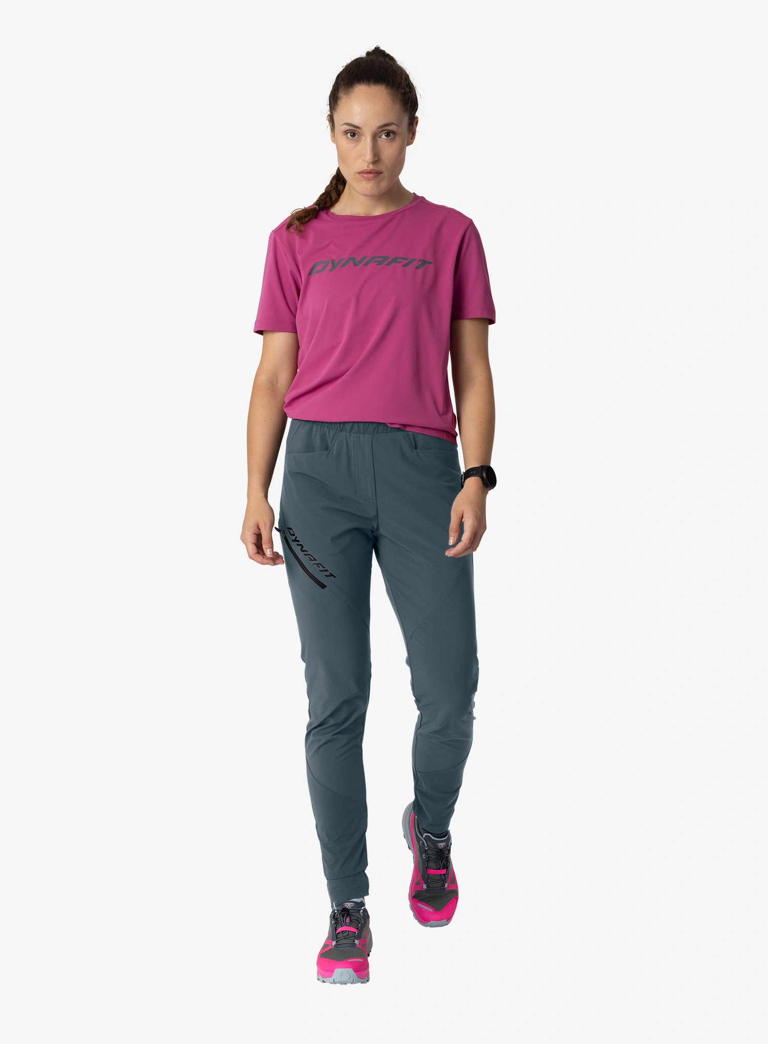 Дамски туристически панталони Dynafit Traverse Hybrid DST Pants - cinder/cinder