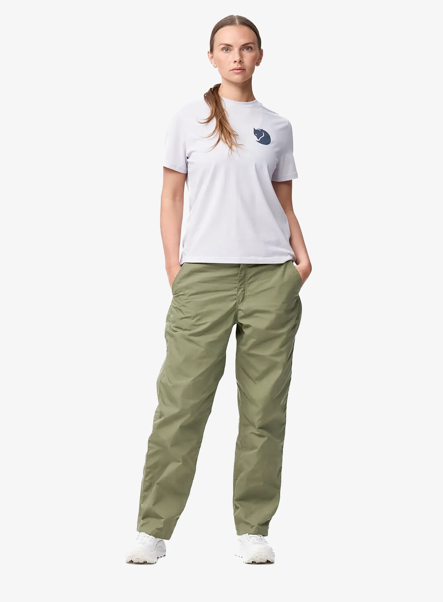 Дамски туристически панталони Fjallraven Vardag Relaxed Trousers - green
