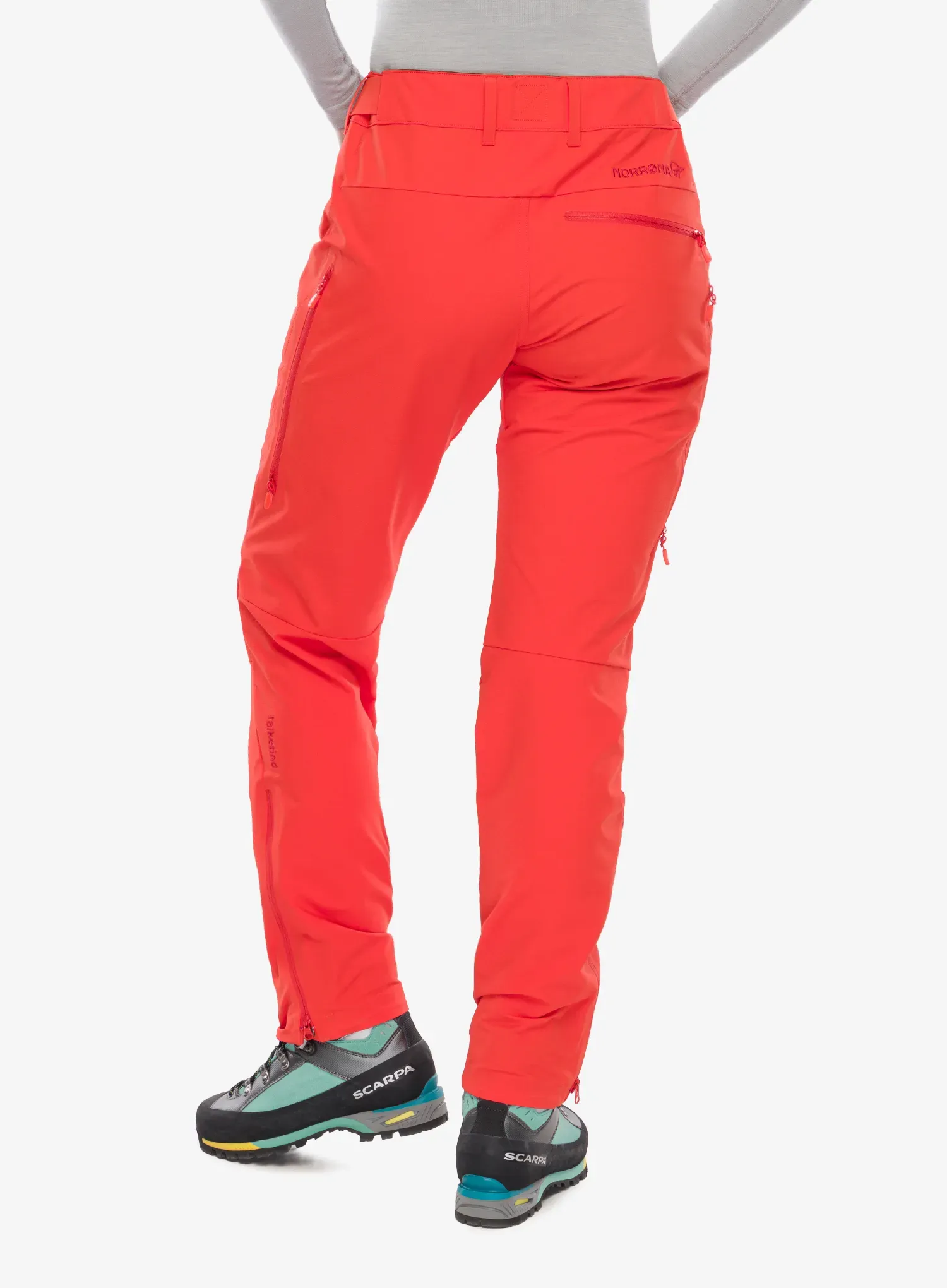 Дамски туристически панталони Norrona Falketind Flex1 Pants - arednalin red