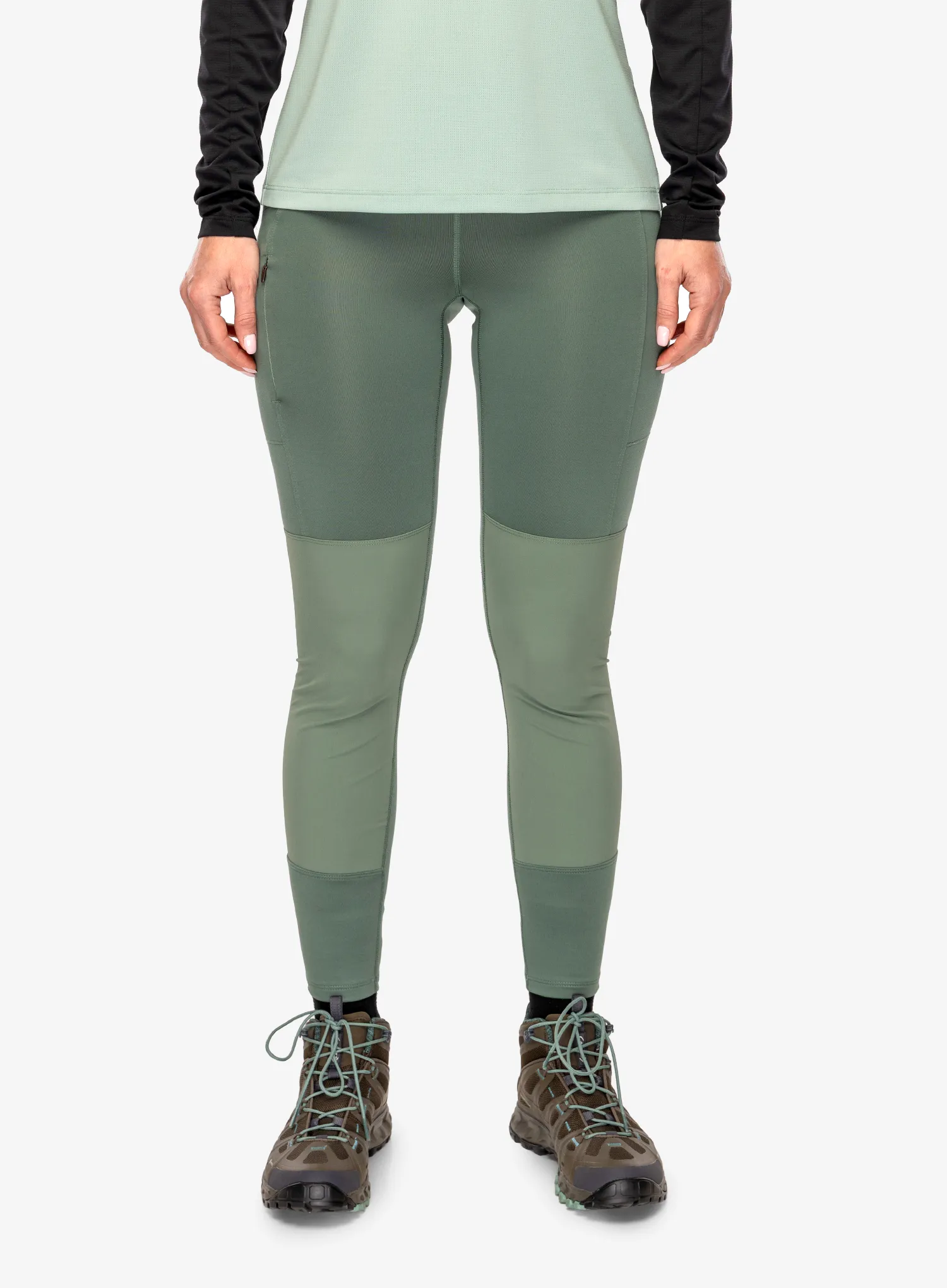 Дамски туристически панталони Patagonia Pack Out Hike Tights - hemlock green