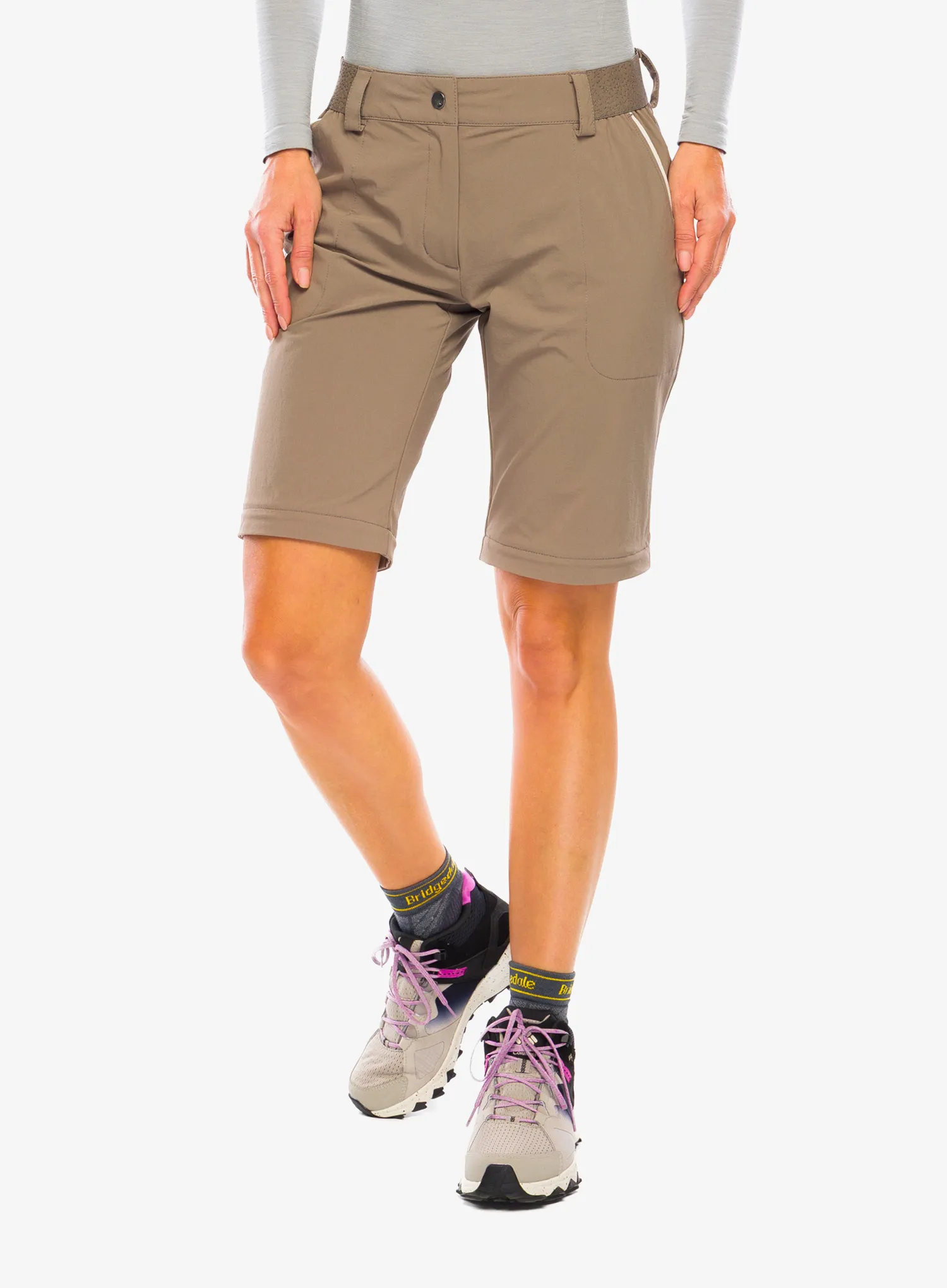 Дамски туристически панталони Vaude Farley Stretch ZO Pants II - coconut