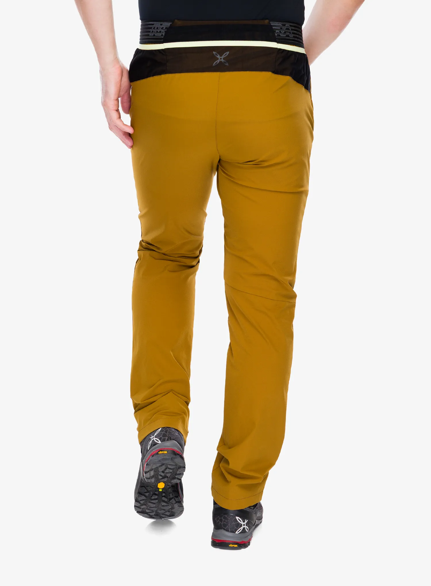 Туристически панталони Montura Rise Pants - bronze brown/sunny lime
