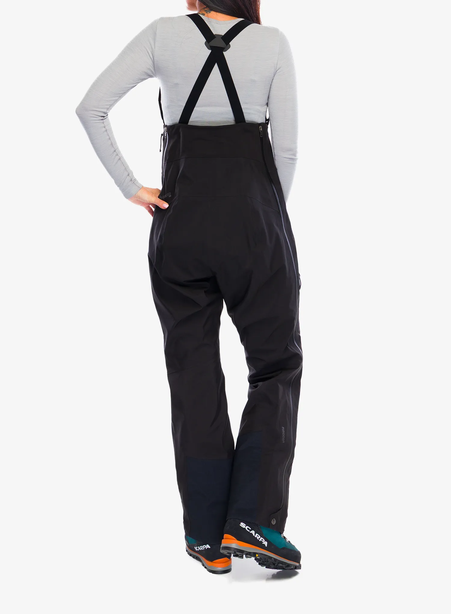 Дамски панталони за планина Patagonia Pluma PRO Bibs - black
