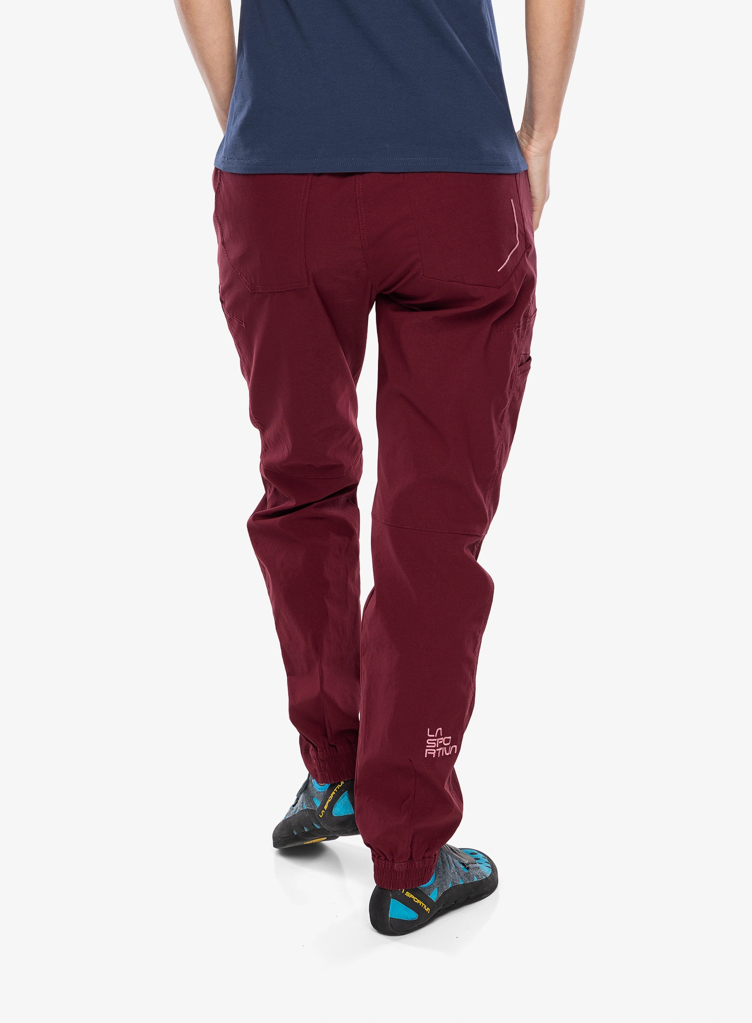 Дамски катерачни панталони La Sportiva Mantra Pant - redwood/rosebay