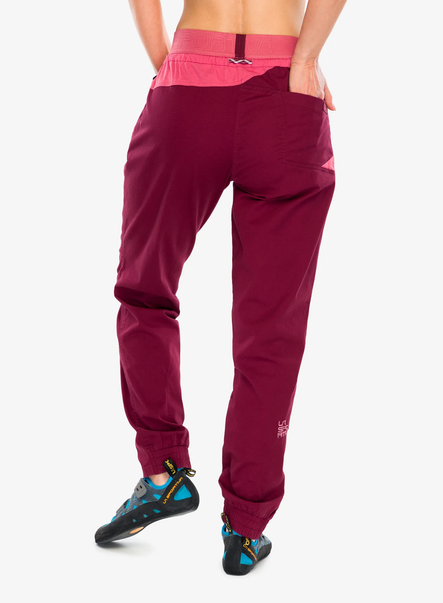 Дамски катерачни панталони La Sportiva Tundra Pants - redwood/rosebay