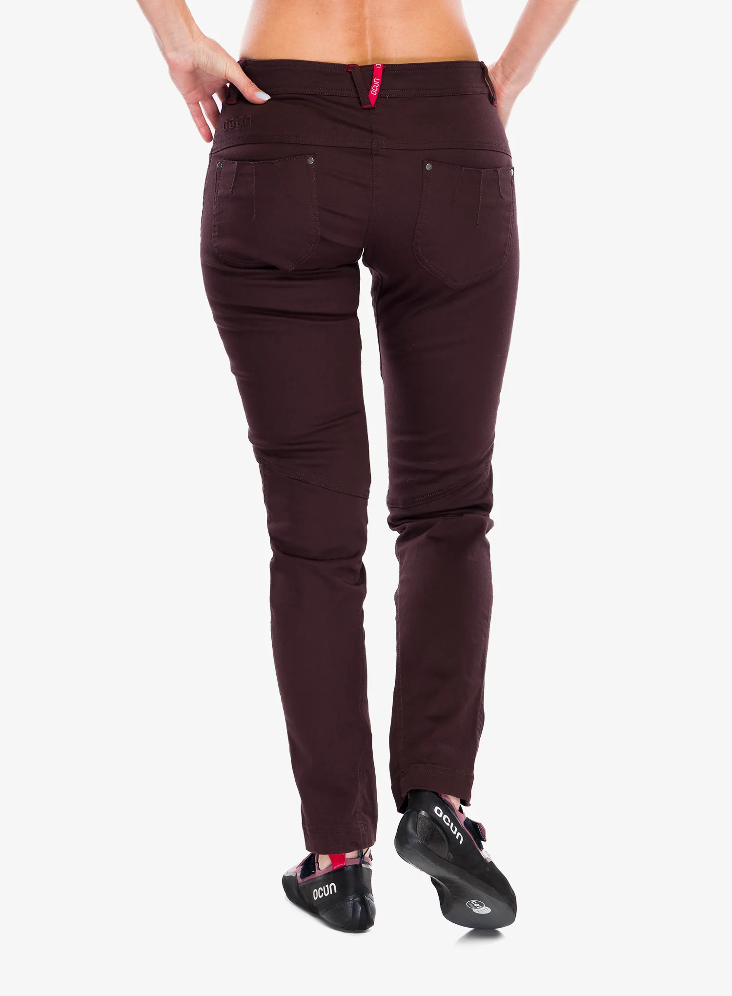 Дамски катерачни панталони Ocun Kaira Pants - brown chocolate/plum