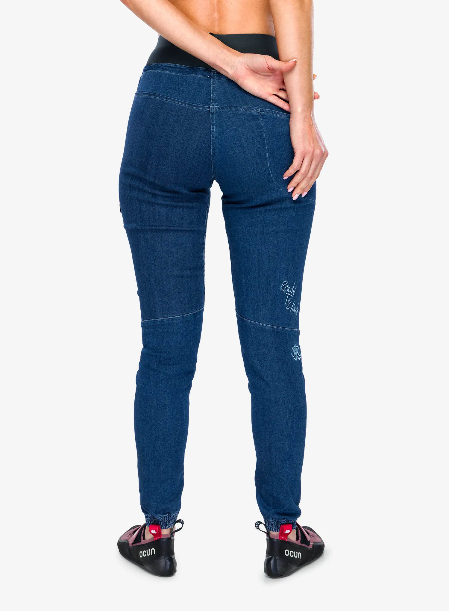 Дамски катерачни панталони Rafiki Cerro - dark blue denim