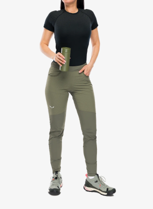 Дамски катерачни панталони Salewa Agner Dst Tights - faded green