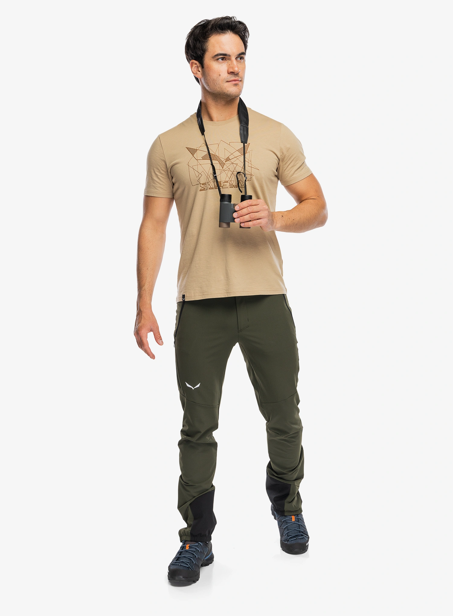 Панталони за катерене Salewa Agner Orval 3 Durastretch Regular Pant - dark olive/black out