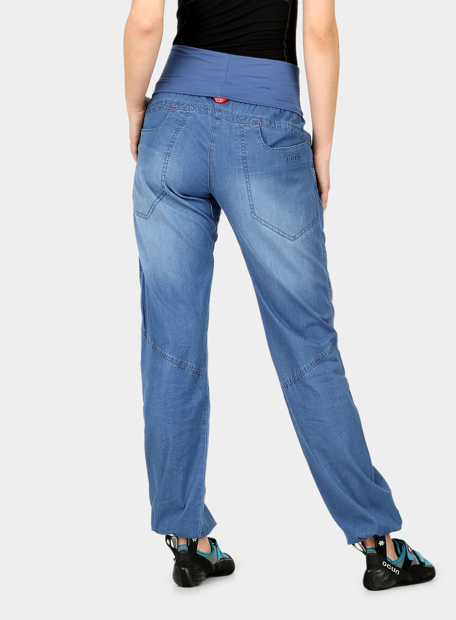 Дамски катерачни панталони Ocun Noya Jeans - middle blue