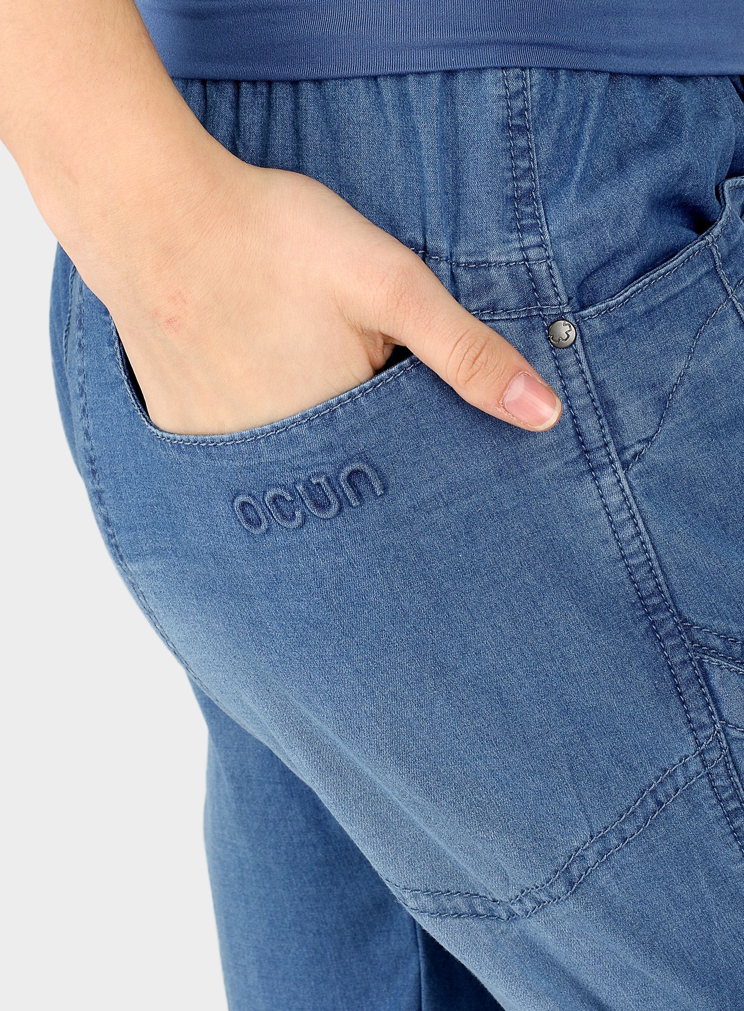 Дамски катерачни панталони Ocun Noya Jeans - middle blue