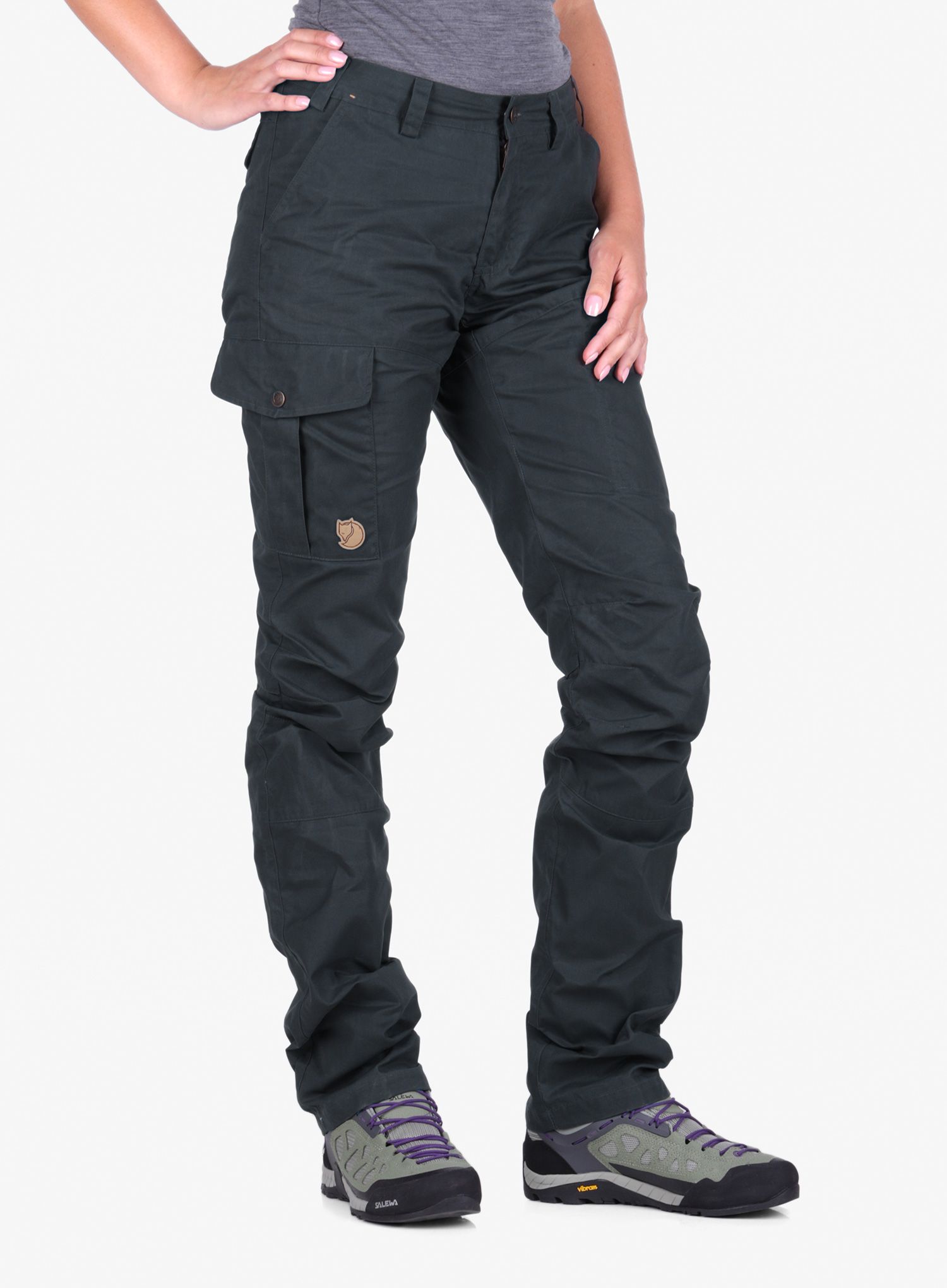 Дамски панталони за трекинг Fjallraven Karla Pro Curved - dark navy