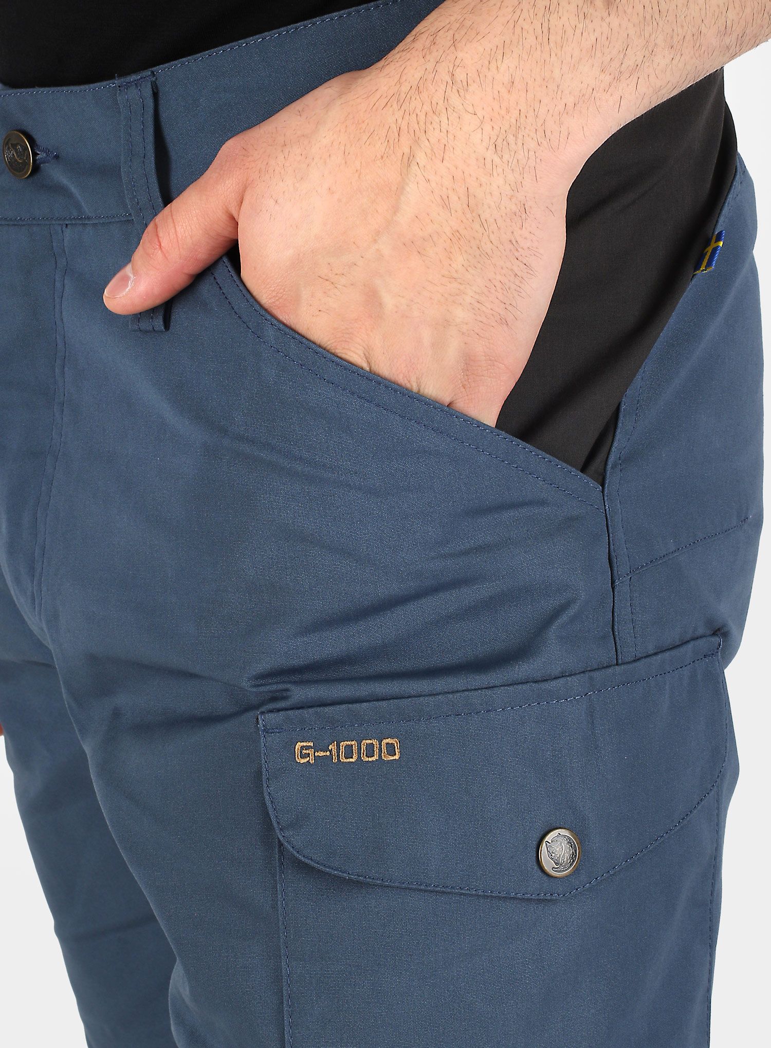 Туристически панталони Fjallraven Kaipak Trousers - uncle blue/dark grey