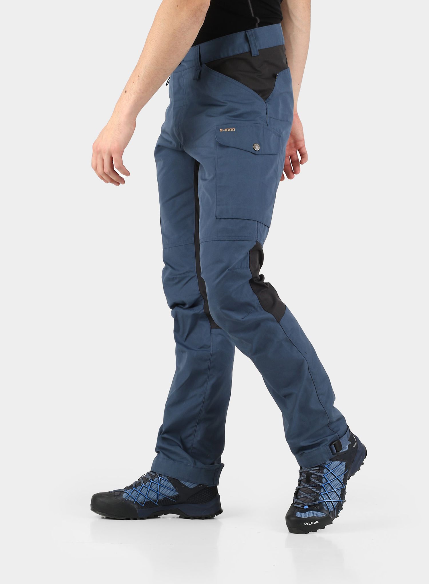 Туристически панталони Fjallraven Kaipak Trousers - uncle blue/dark grey