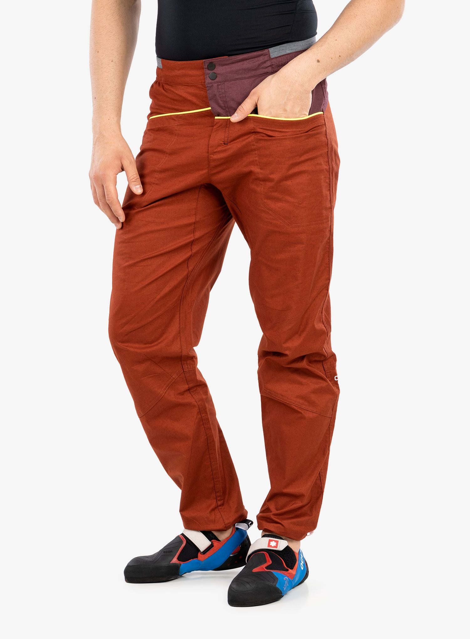Панталони за катерене Ortovox Valbon Pants - clay orange