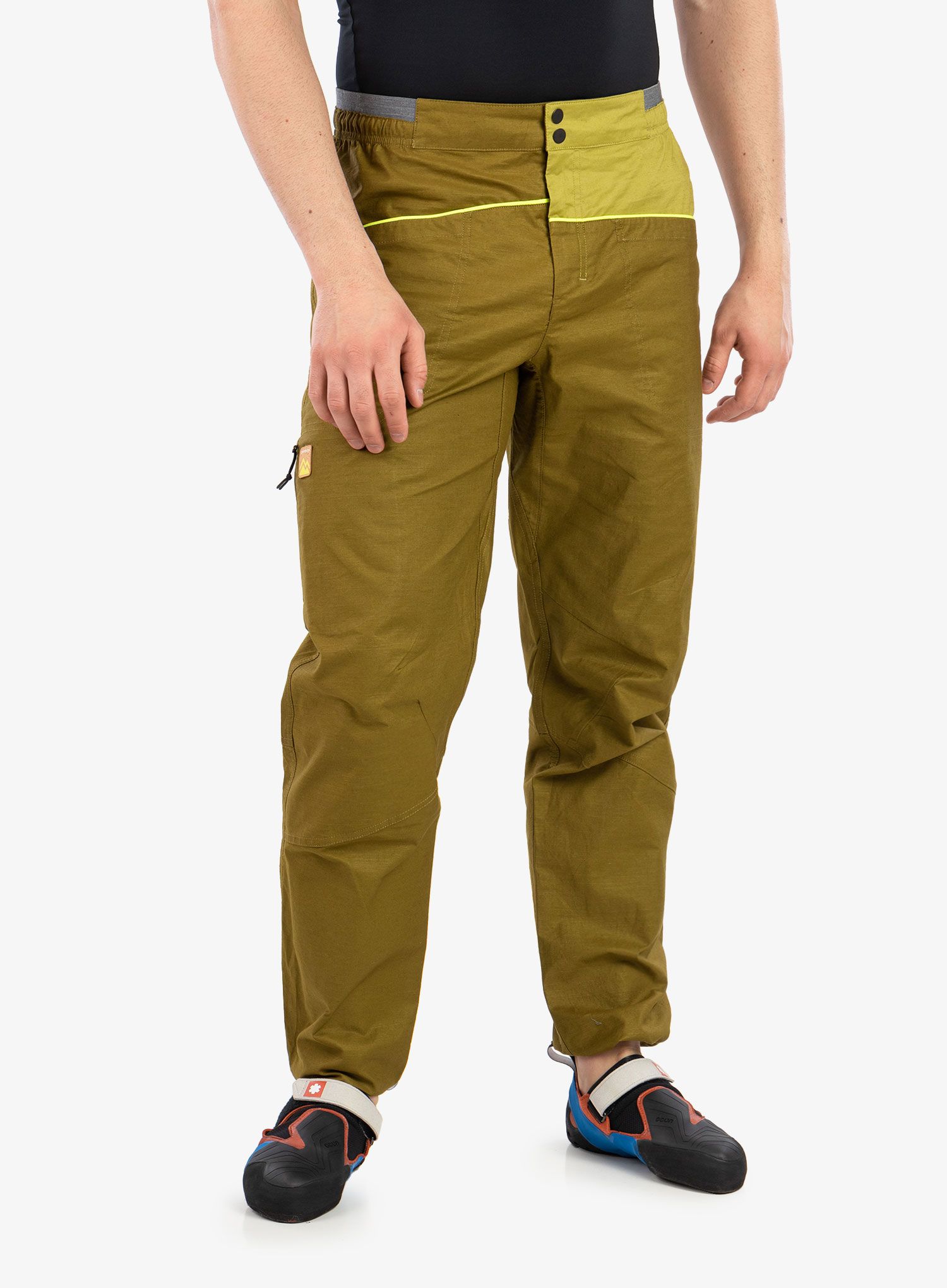 Панталони за катерене Ortovox Valbon Pants - green moss