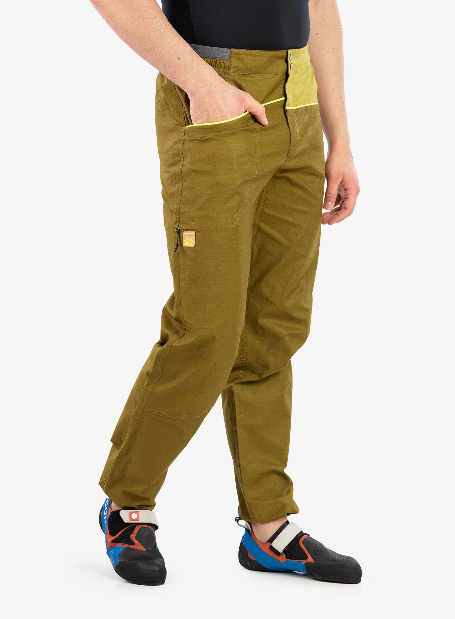 Панталони за катерене Ortovox Valbon Pants - green moss