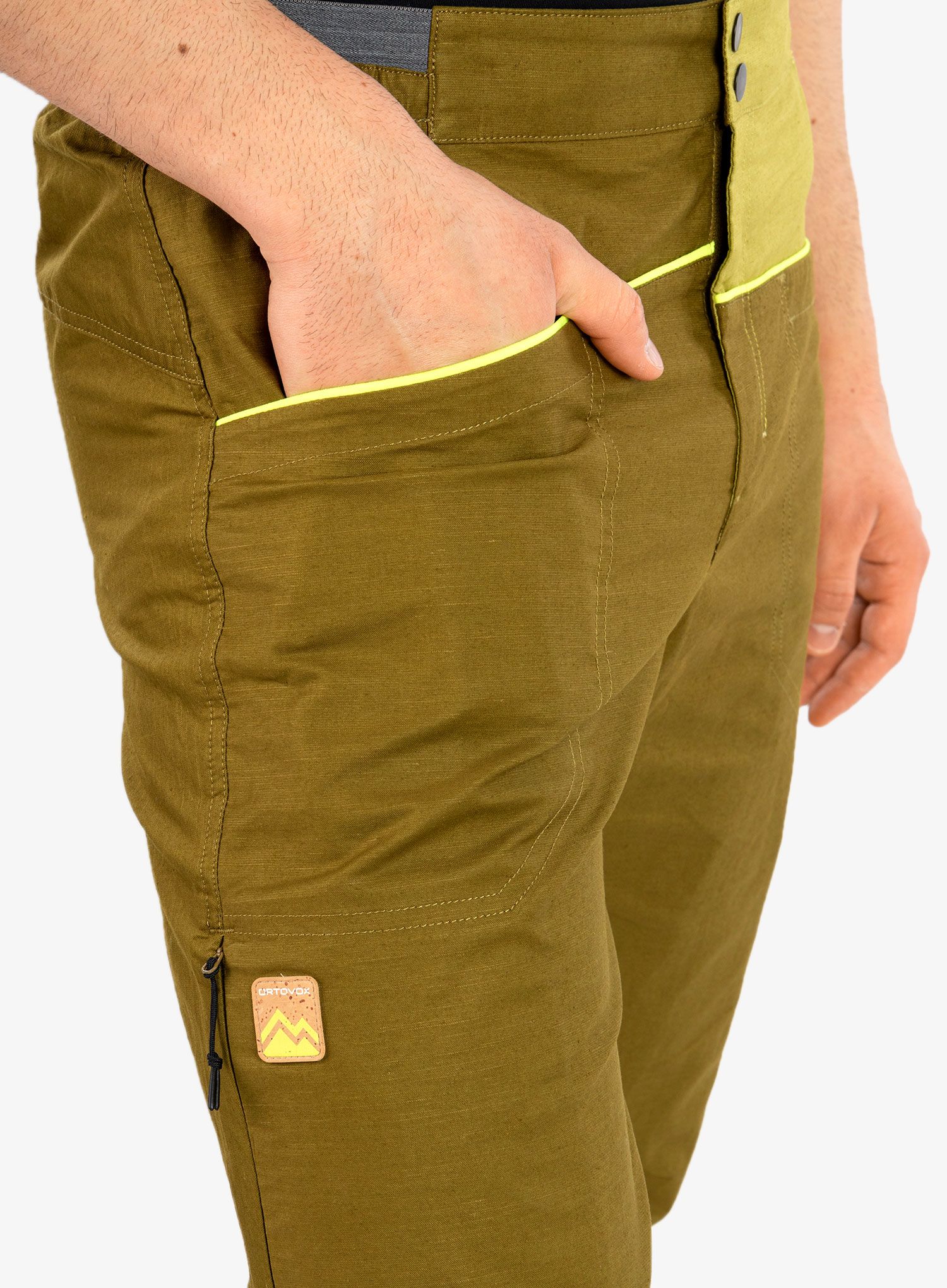 Панталони за катерене Ortovox Valbon Pants - green moss