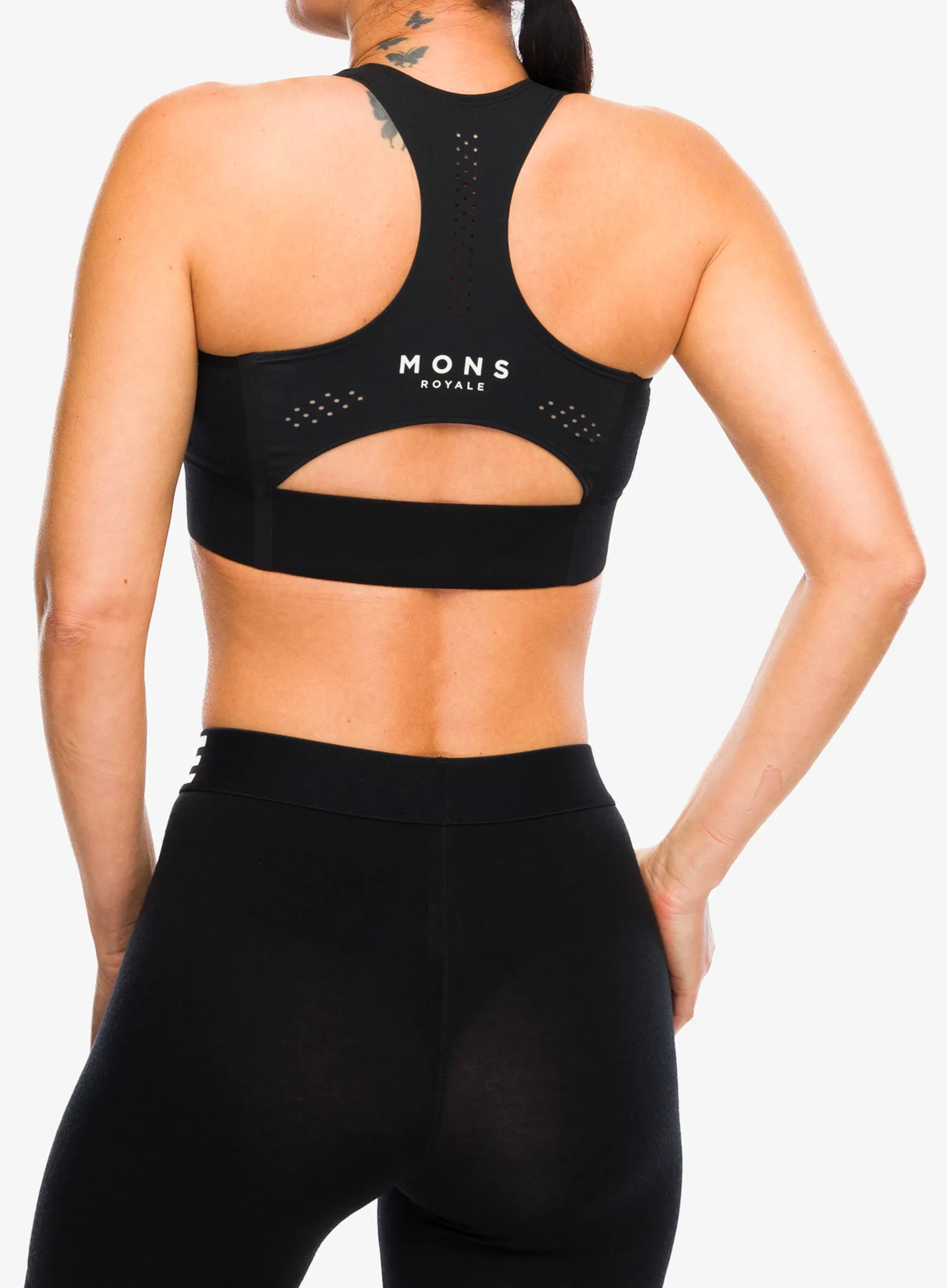 Спортно бюстие Mons Royale Stratos Bra - black
