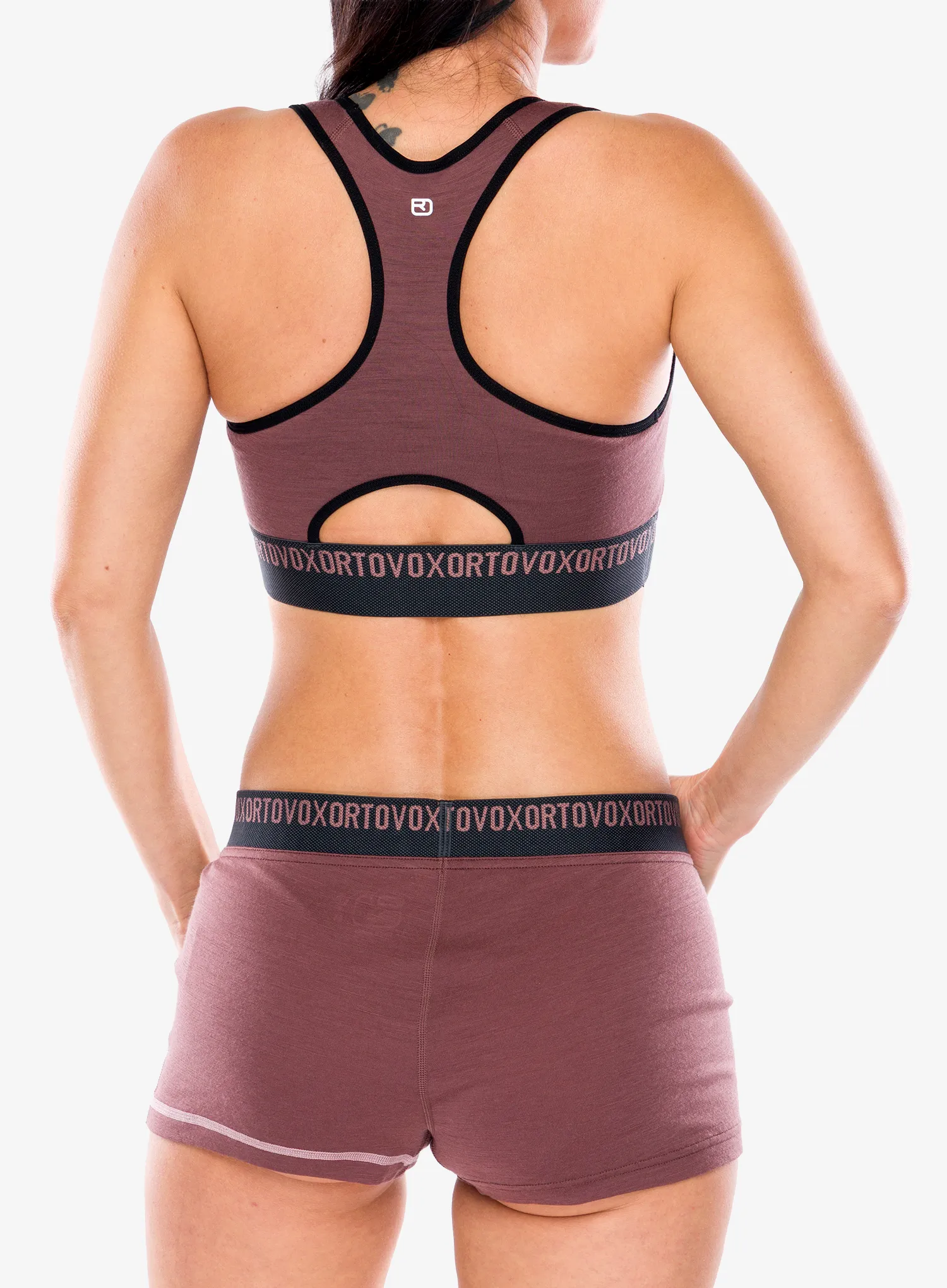 Спортно бюстие Ortovox 185 Rock N Wool Sport Top - chestnut