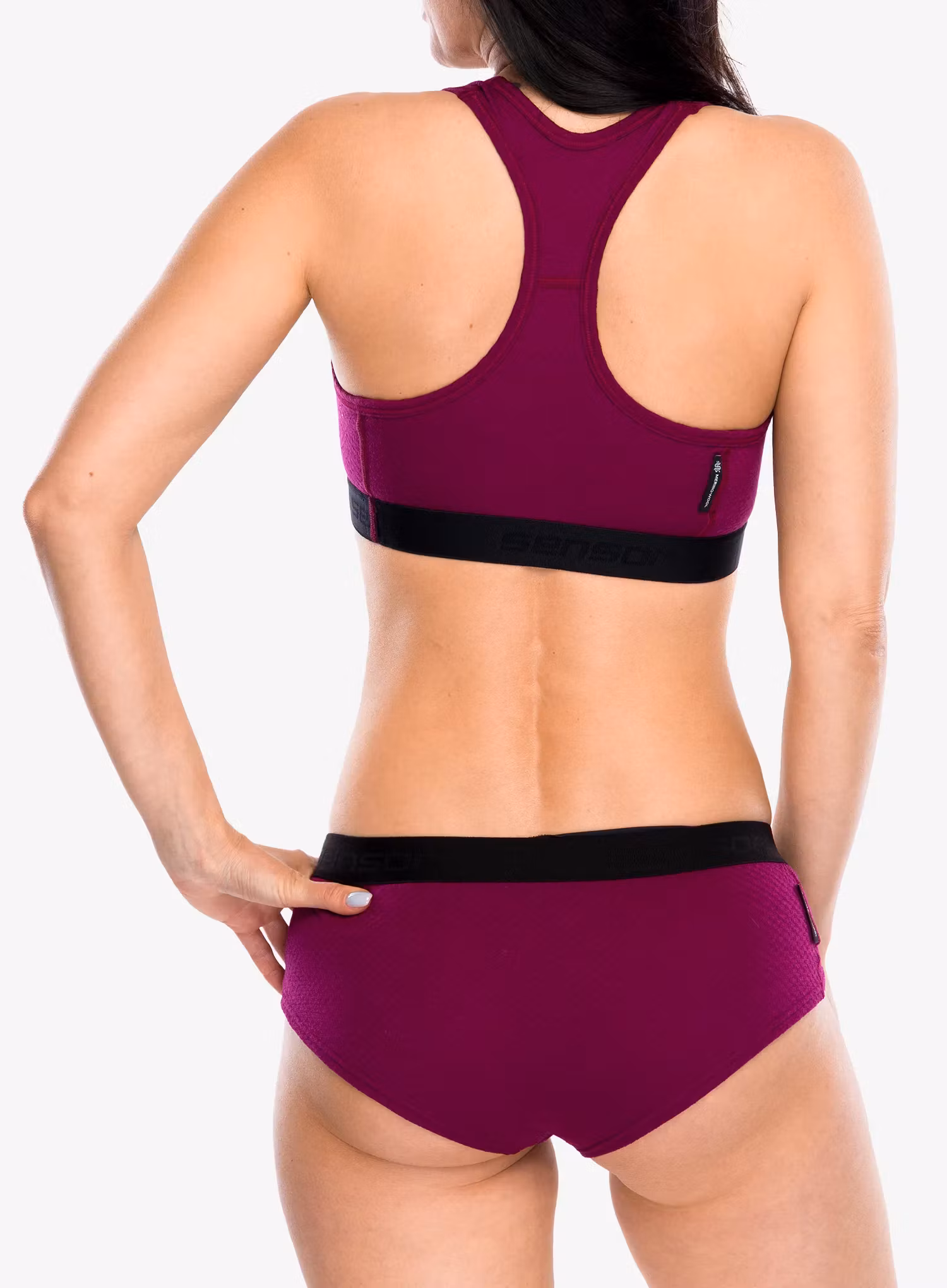 Спортен сутиен Sensor Merino DF Bra - lilla