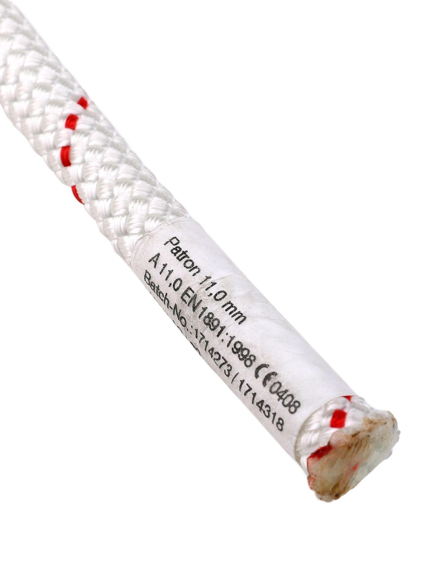 Статично въже Teufelberger Patron 11 mm 100m - white