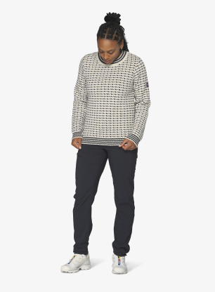 Вълнен пуловер Devold Islender Refined Sweater - raw white