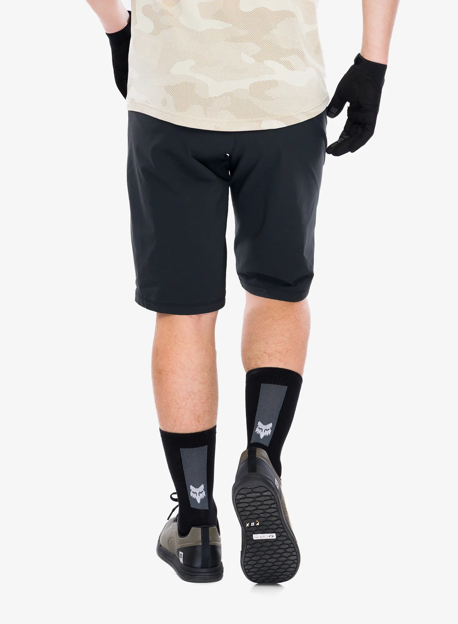 Къси велосипедни панталони Fox Flexair Short W/Liner - black