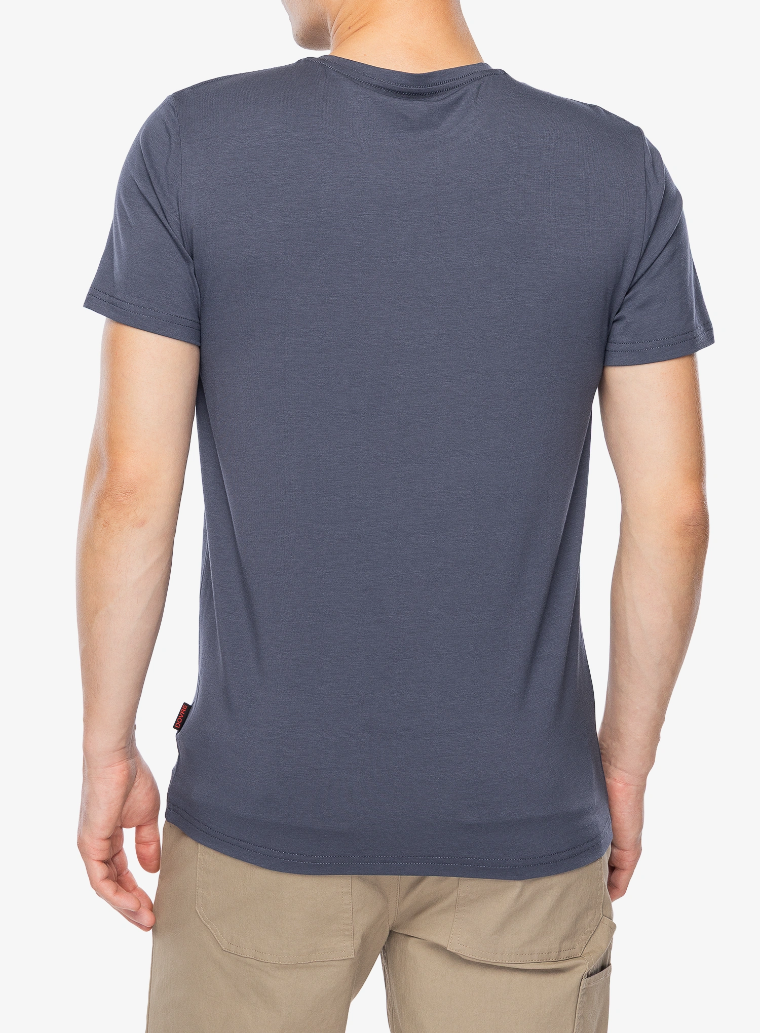 Памучна тениска Dovre O-neck Bamboo Viscose T-shirt - grey
