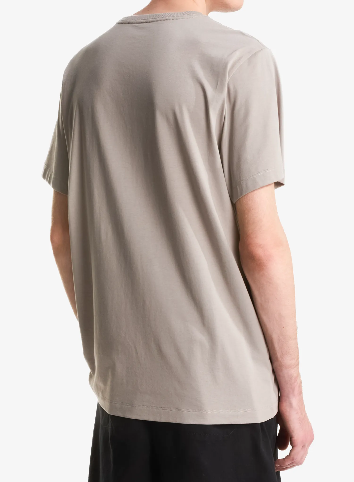 Памучна тениска The North Face Evolution Simple Dome Regular SS - stone slab