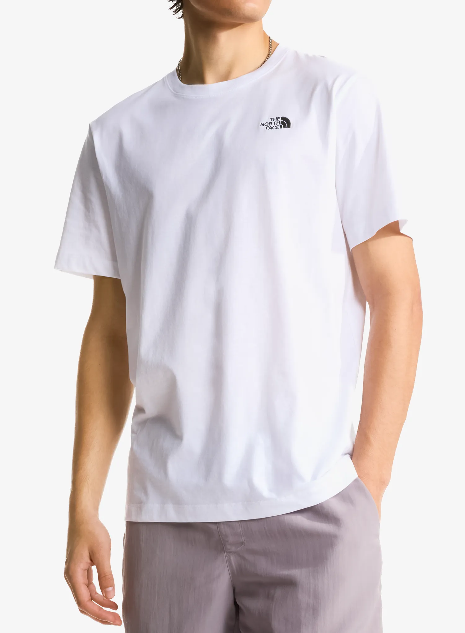 Памучна тениска The North Face Evolution Simple Dome Regular SS - tnf white