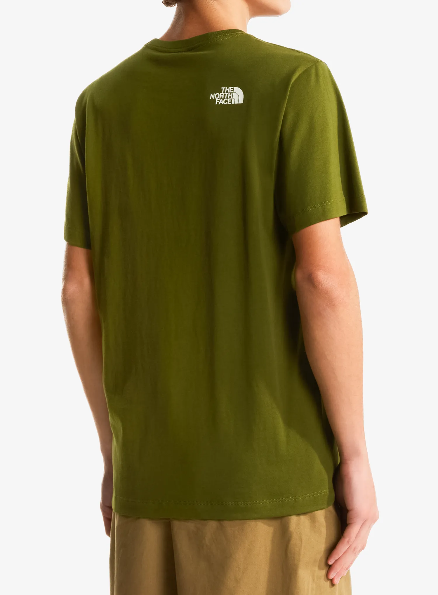 Памучна тениска The North Face Mountain Line Regular SS Tee - woodland green