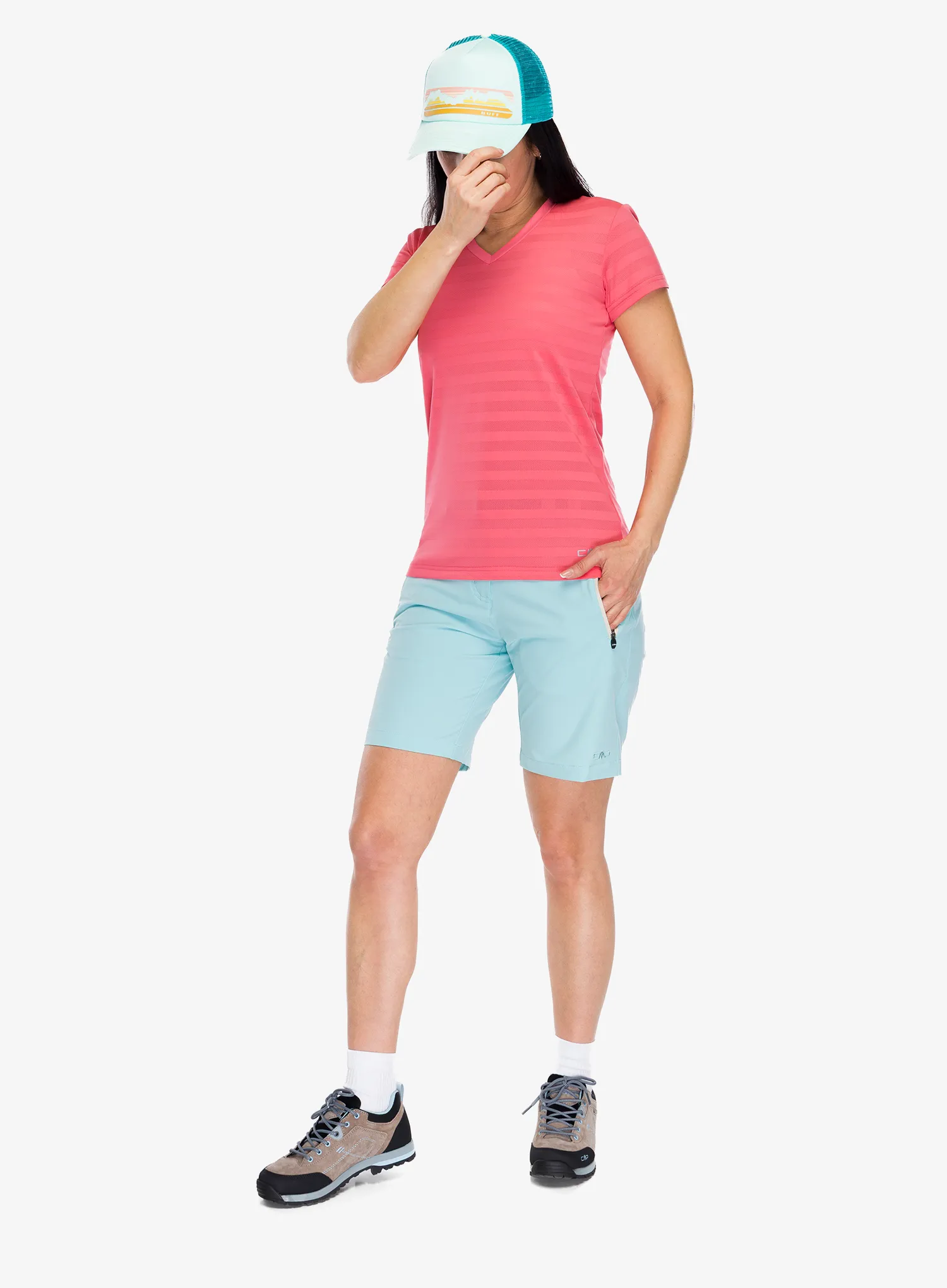 Дамска тениска CMP Velora T-Shirt - coral