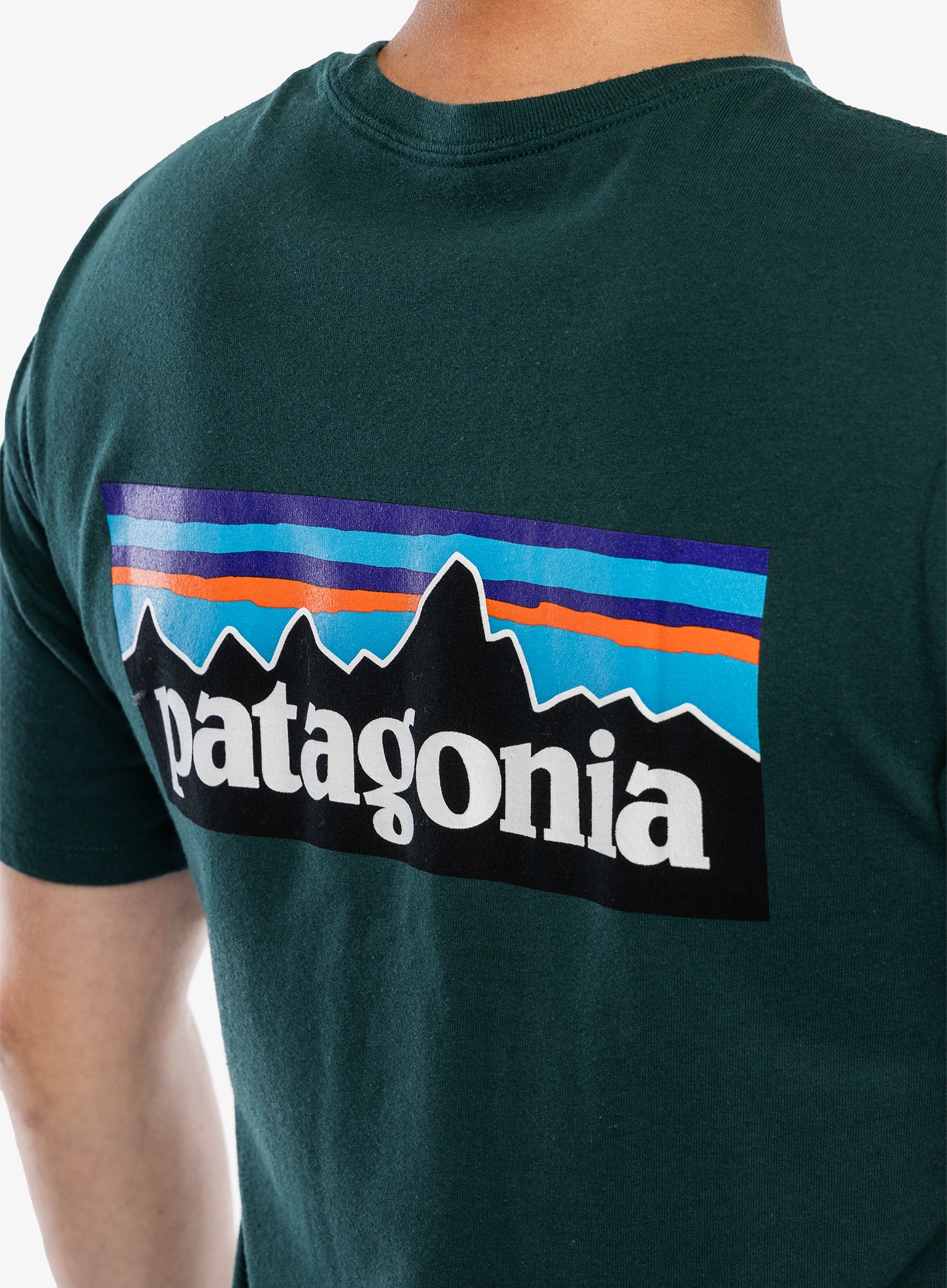 Фланелка Patagonia P-6 Logo Responsibili-Tee - cascade green
