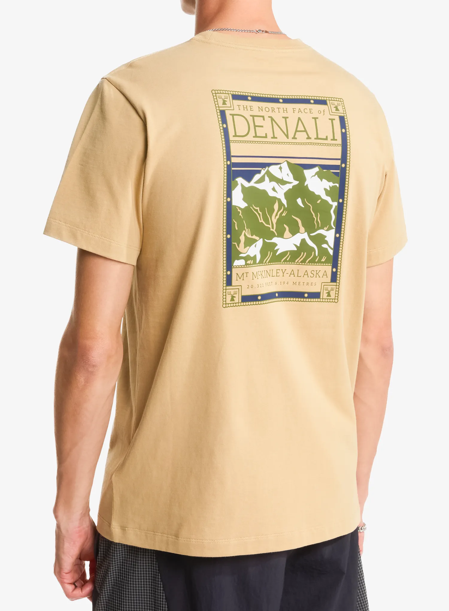 Фланелка с щампа The North Face North Faces Reg SS Tee - khaki stone