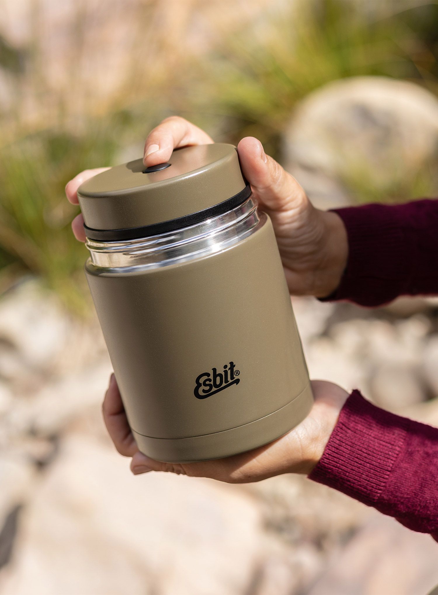 Термос за храна Esbit Food Jug 1L - olive green