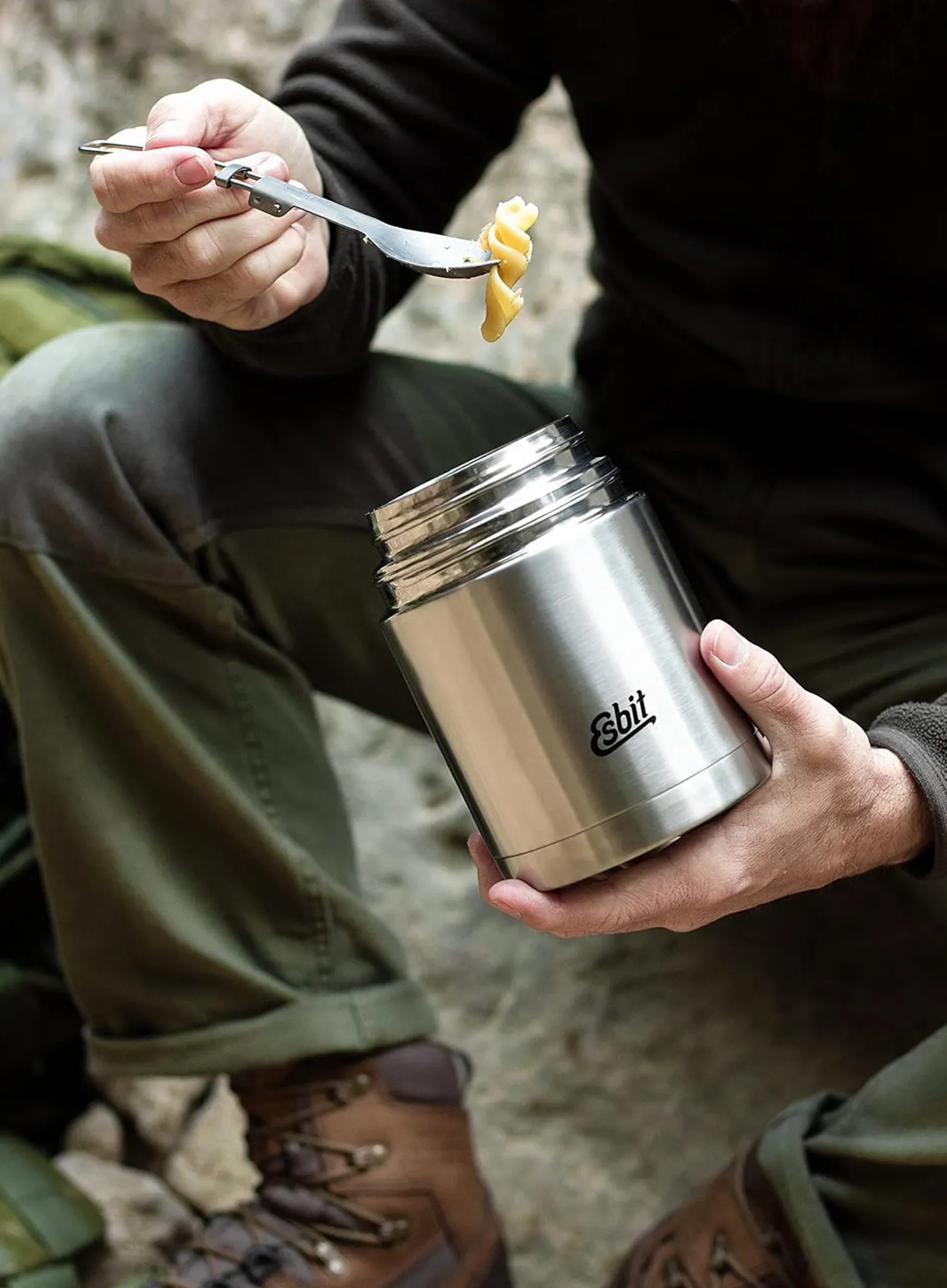 Термос за храна Esbit Sculptor Stainless Steel Food Jug 0,75L - stainless steel