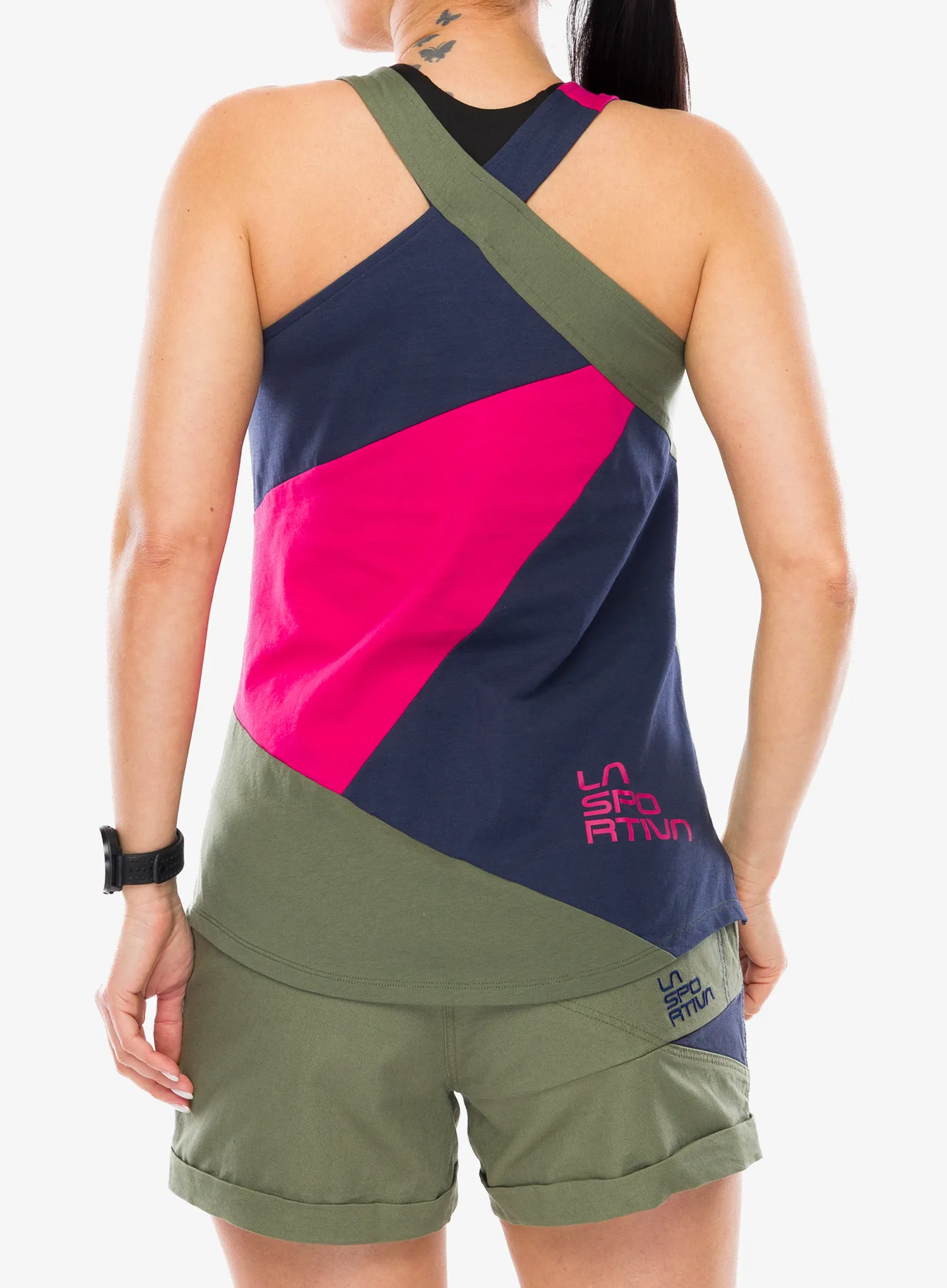 Дамско горнище La Sportiva Twist Tank - cypress/night sky
