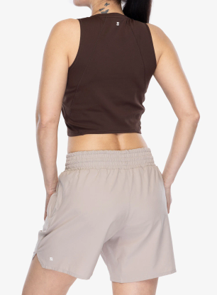 Дамско горнище Salomon Shakeout BliSS Tanklette - coffee
