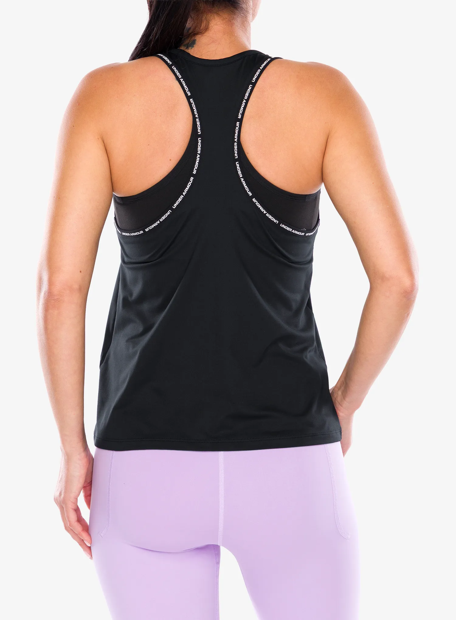 Дамско горнище Under Armour Tech Knockout Tank - black/white