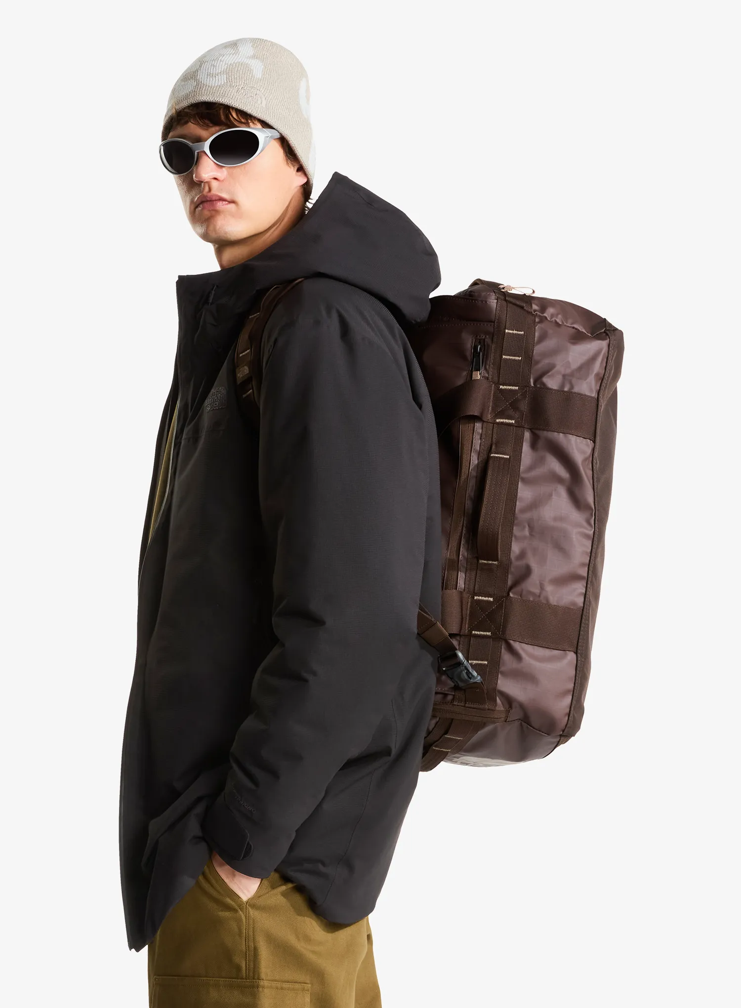 Чанта за рамо The North Face Base Camp Voyager Duffel 42L - dark chestnut/garnet