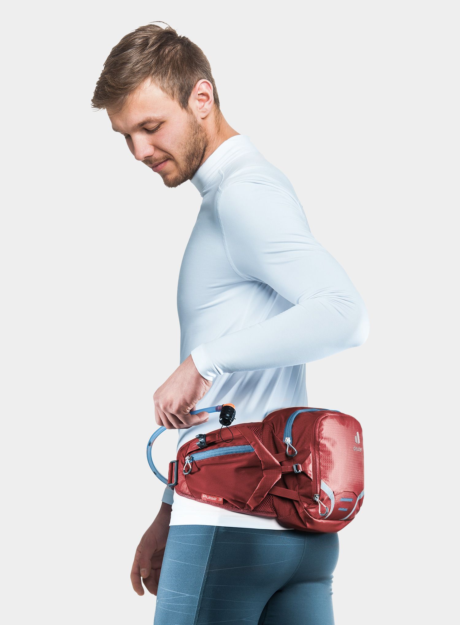 Чантичка за кръст Deuter Pulse 3 - cranberry