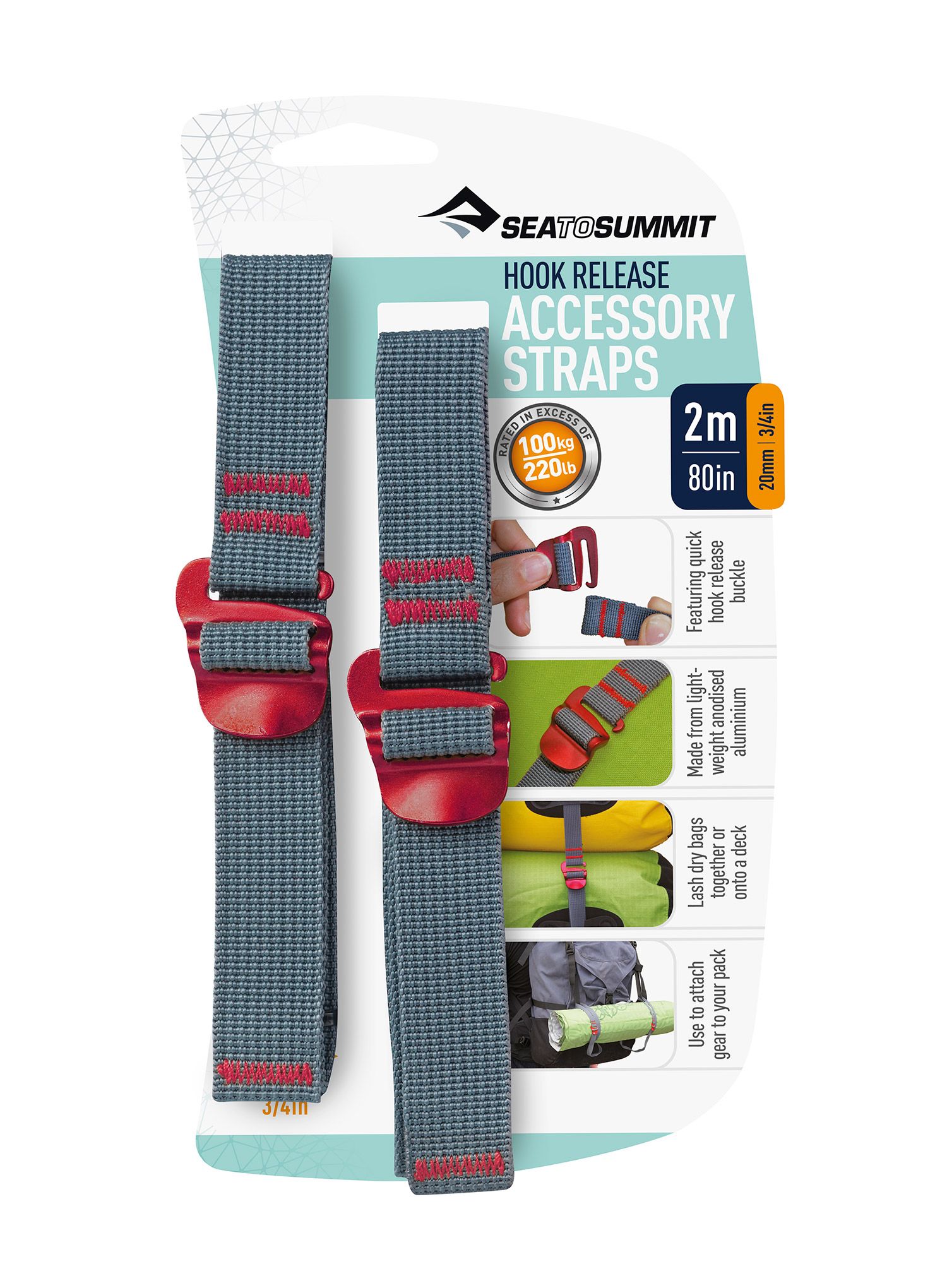 Каишки Sea To Summit ACCESORY STRAPS 20 mm/2 m haczyk