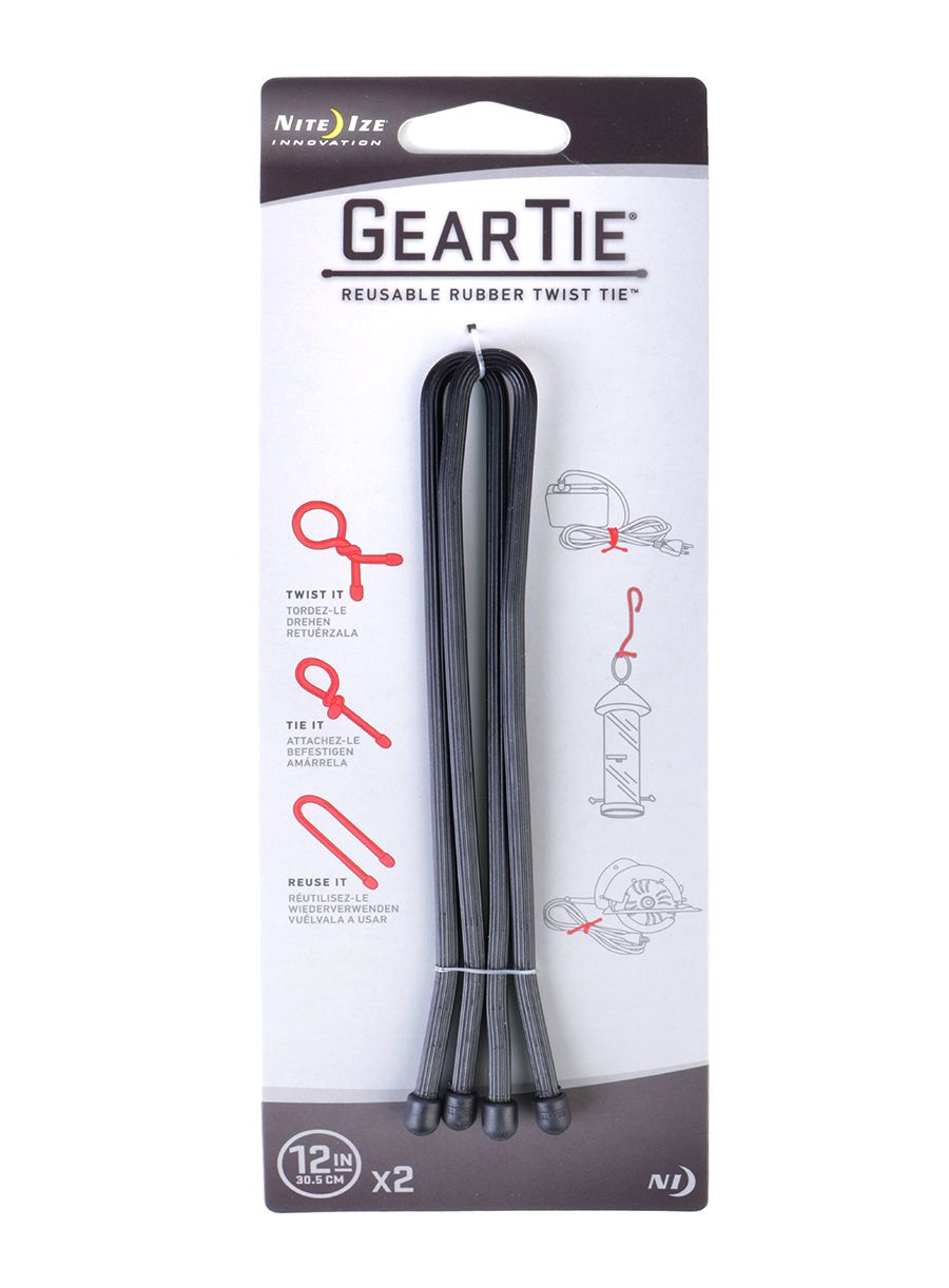 Каишки Nite Ize Gear Tie 12 - 2Pack - black